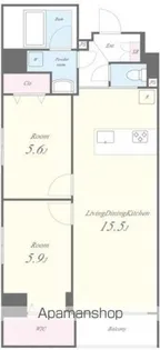 EAU・CLAIR 道灌山【1階】の間取り