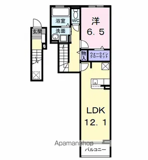 PEANUTS(ピ-ナッツ)【2階】の間取り