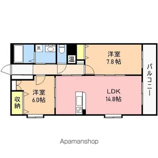 グランリーオ大川前【5階】の間取り