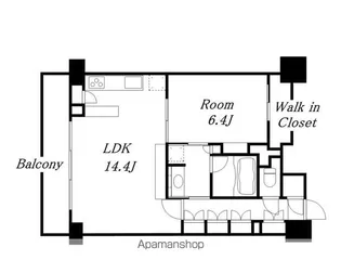 パークアクシス名駅南グランデ【11階】の間取り