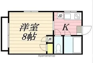 ピュア西新ABCD棟【A106号室】の間取り