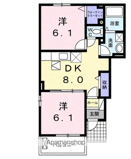 メゾン ラフレシール【1階】の間取り