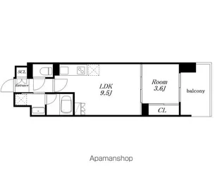 エルミナロッサ【1202号室】の間取り