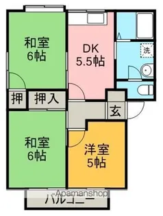 巴ハイツ【2階】の間取り