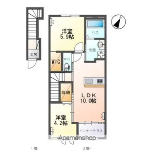 コンフォール【2階】の間取り