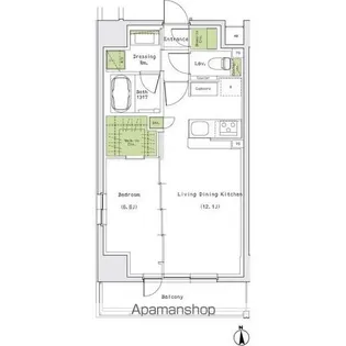 ザ・パークハビオ名古屋松原【9階】の間取り
