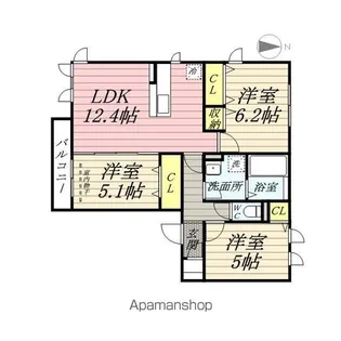 PISARA【2階】の間取り