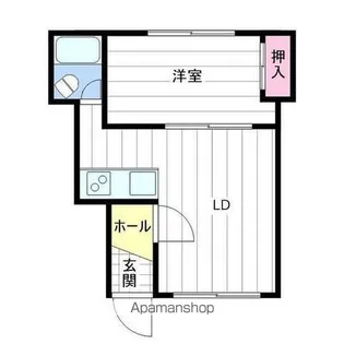 川村ハウスB【2階】の間取り