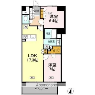 ロイヤルパークス仙台青葉通【15階】の間取り