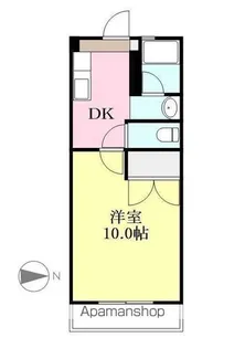キャッスルエアポート【306号室】の間取り