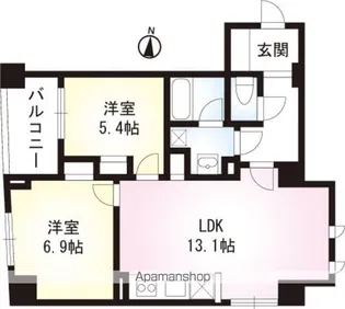 PARK AYASE【5階】の間取り