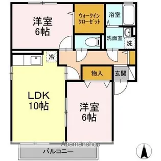 ル・パレ Ⅰ【2階】の間取り