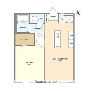 フェリース村松【1階】の間取り