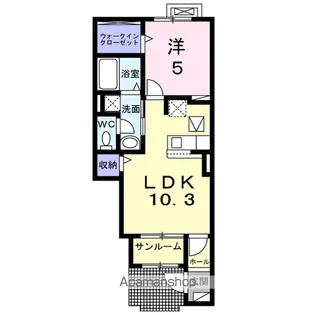 山形県新庄市中道町【アパート】の間取り