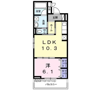 ソル【3階】の間取り