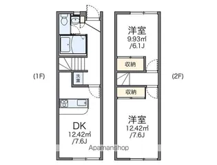 レオパレス桜木【109号室】の間取り