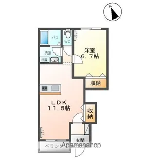 メーラ・カーサ【1階】の間取り