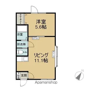 イエローシティ【103号室】の間取り