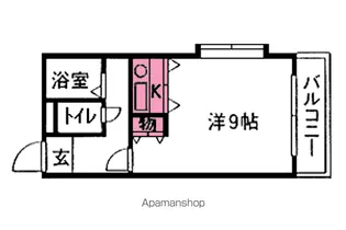 メゾンエスポワールB棟【304号室】の間取り
