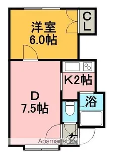 アークヒルズⅡ【105号室】の間取り