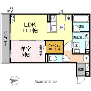 エクレール【1階】の間取り