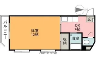グランドハイム小坂【305号室】の間取り