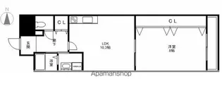 エリーフラッツ浜大津【3階】の間取り