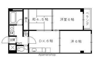 ヴィエントだいご【6階】の間取り