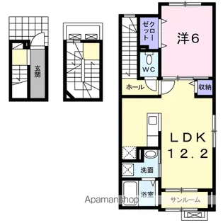 ビバーチェ【3階】の間取り