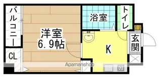 藤本ビルNO.25【302号室】の間取り
