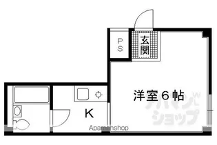 大将軍ハイツ【3階】の間取り