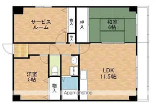 ラフィーネ江坂【3階】の間取り