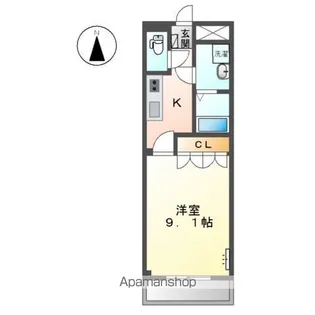 QUEEN Ⅰ【1階】の間取り