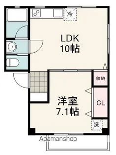 ハイツ欅【202号室】の間取り