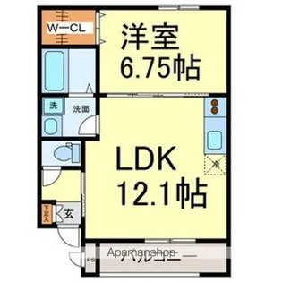 ルシクラージュ【3階】の間取り