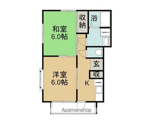 恵ハイツ【1階】の間取り