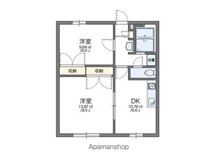 レオパレスCAPTAIN【1階】の間取り
