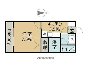 MSSマンション【202号室】の間取り