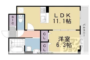 和幸館【304号室】の間取り