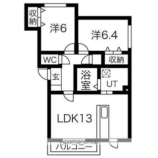 セイン千歳【2階】の間取り