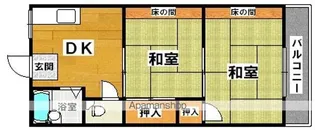 2DKの間取り画像