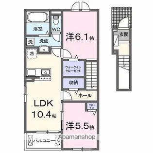 マリノ 大島【2階】の間取り