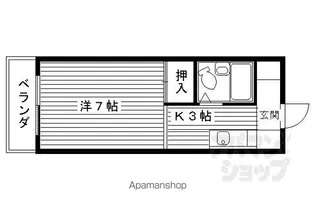ハウスヴィラ田中【106号室】の間取り