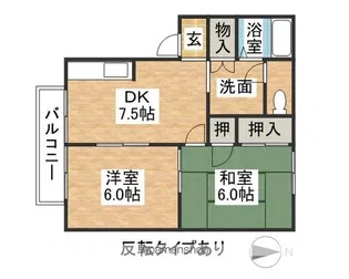 プレジールタクミB棟【1階】の間取り