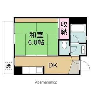 平和ビル新館【5階】の間取り