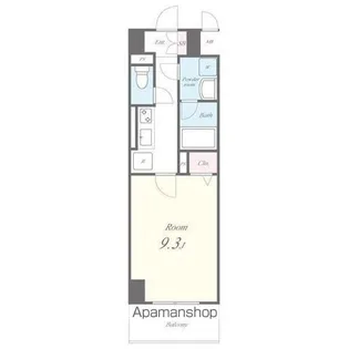 パルファン ドゥ ジョア【7階】の間取り