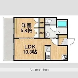 ハイツTKYⅡ【303号室】の間取り