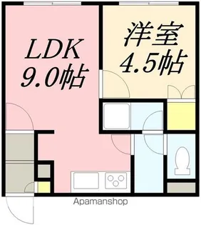コンコンブル【204号室】の間取り