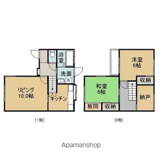 タウンハウス青山【A-3号室】の間取り