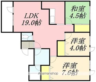 エンドレス五稜郭A【101号室】の間取り